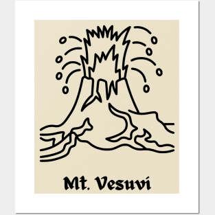 Mt Vesuvi (Vesuvius) Posters and Art